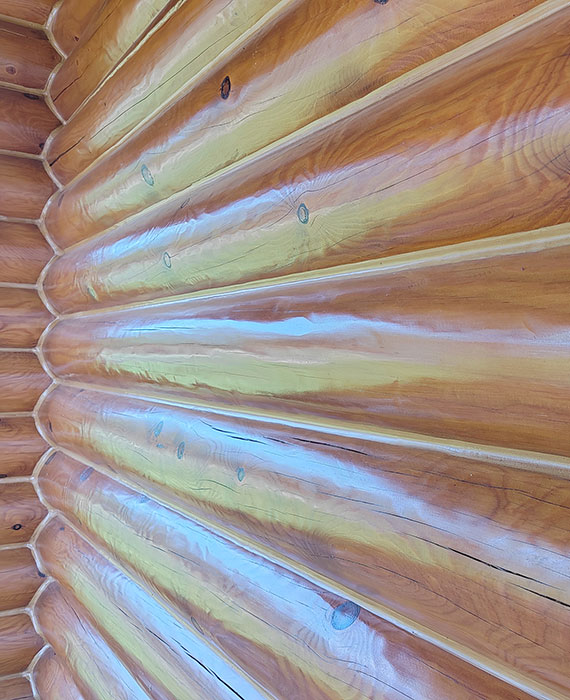 Шлифовка сруба